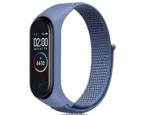 Ремінець до фітнес браслета BeCover Nylon Style для Xiaomi Mi Smart Band 5/6 Blue (705417)