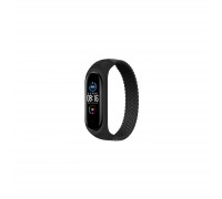 Ремінець до фітнес браслета BeCover Elastic Nylon Style для Xiaomi Mi Smart Band 5/6 (Size L) Black (706167)