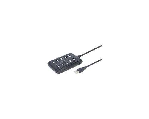 Концентратор Gembird USB 2.0 10 ports black (UHB-U2P10P-01)