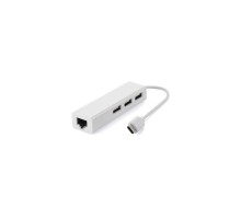 Концентратор Value Type-C Hub 3-port USB2.0 + RJ45 Fast Ethernet White (S0742)