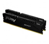 Модуль пам'яті для комп'ютера DDR5 64GB (2x32GB) 6000 MHz Beast Black EXPO Kingston Fury (ex.HyperX) (KF560C36BBEK2-64)