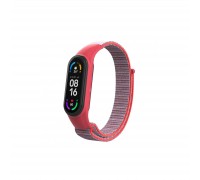 Ремінець до фітнес браслета Armorstandart нейлоновий для Xiaomi Mi Band 7/6/5/4 Grey/Red (ARM67853)