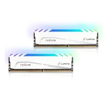 Модуль пам'яті для комп'ютера DDR4 16GB (2x8GB) 3600 MHz Redline Lumina RGB White Mushkin (MLB4C360JNNM8GX2)