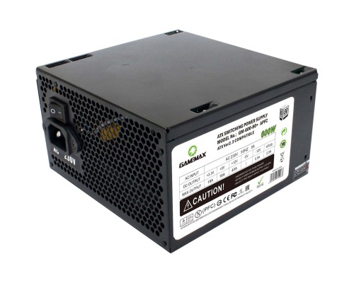 Блок живлення Gamemax GM-600 80+ APFC Black