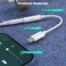 Перехідник Lightning to 3.5mm M 0.1m (4pin) MFI Choetech (AUX005)