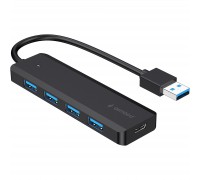 Концентратор Gembird 4 ports USB 3.1,USB-A, USB-C PD (UHB-U3P4P-02)