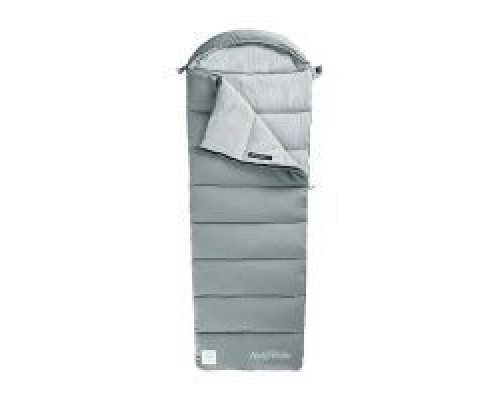Спальний мішок Naturehike з капюшоном M180 NH20MSD02 лівий, сірий (6927595702376)