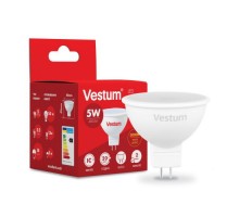 Лампочка Vestum MR16 5W 3000K 220V GU5.3 (1-VS-1504)