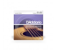 Струни для гітари D'Addario Phosphor Bronze Custom Light (11-52) (EJ26)