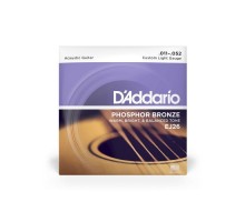 Струни для гітари D'Addario Phosphor Bronze Custom Light (11-52) (EJ26)