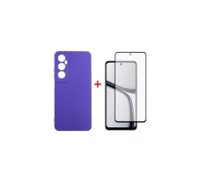 Чохол до мобільного телефона Dengos Realme C65 + Glass Purple (DG-KM-95)