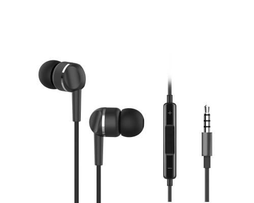 Навушники Ergo VM-701 3.5 мм Earphones Black (VM-701K)