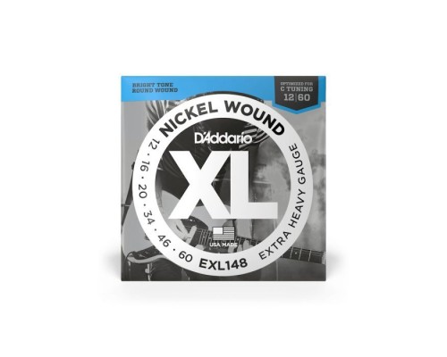 Струни для гітари D'Addario XL Nickel Wound Extra Heavy (12-60) (EXL148)