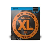 Струни для гітари D'Addario XL Nickel Wound Balanced Tension Bass Medium (50-120) (EXL160BT)