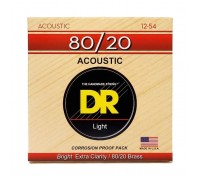 Струни для гітари DR Strings HI-BEAM Acoustic 80/20 Bronze - Light (12-54) (HA-12)