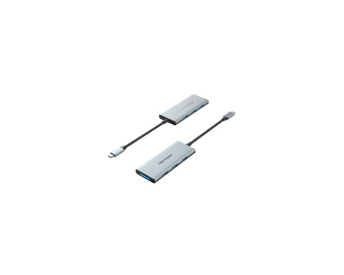 Концентратор Vention USB 3.1 Type-C to HDMI/USB 3.0x3/SD/TF/PD 100W 7-in-1 (TOPHB)