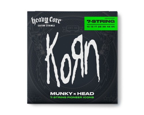 Струни для гітари Jim Dunlop Heavy Core Korn Guitar Strings (10-65) (KRHCN1065-7)