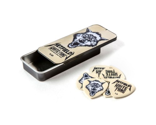 Медіатор Jim Dunlop White Fang Custom Flow Pick Tin 1.0mm 6 шт. (PH122T1.0)