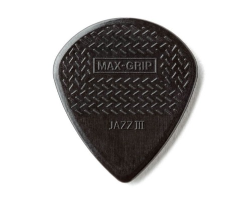 Медіатор Jim Dunlop Max-Grip Jazz III Stiffo Pick 6 шт. (471P3S)