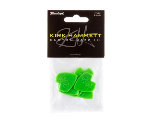 Медіатор Jim Dunlop Kirk Hammett Jazz III Pick 1.38mm 6 шт. (47PKH3N)