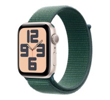 Смарт-годинник Apple Watch SE 2024 GPS 40mm Starlight Aluminium Case with Lake Green Sport Loop (MXEH3QH/A)