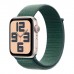 Смарт-годинник Apple Watch SE 2024 GPS 40mm Starlight Aluminium Case with Lake Green Sport Loop (MXEH3QH/A)