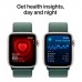 Смарт-годинник Apple Watch SE 2024 GPS 40mm Starlight Aluminium Case with Lake Green Sport Loop (MXEH3QH/A)