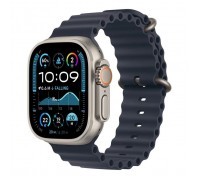 Смарт-годинник Apple Watch Ultra 2 2024 GPS + Cellular 49mm Natural Titanium Case with Navy Ocean Band (MX4D3UL/A)