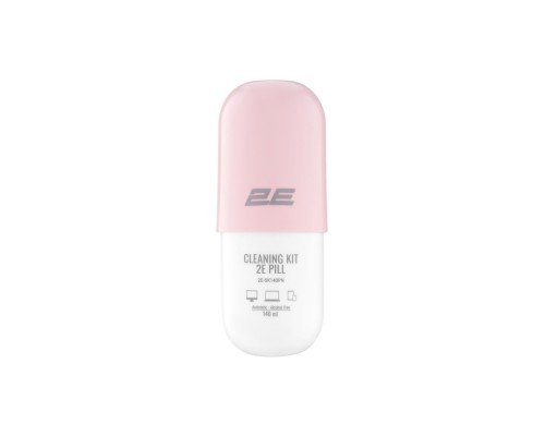 Спрей для очищення 2E PILL 140ml for office equipment +Microfibre 20 cm, white-pink (2E-SK140PN)