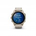 Смарт-годинник Garmin fenix 8 43mm, AMOLED, Saph, SftGldSS/FogGryLeatherBnd, Excl, GPS (010-02903-40)