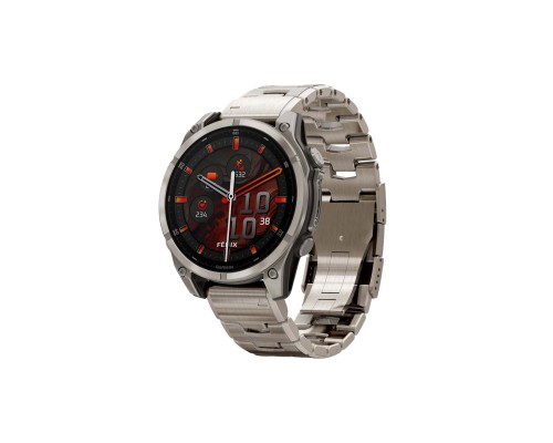 Смарт-годинник Garmin fenix 8 47mm, AMOLED, Saph, Ti/Bare/Graphite w/TiBand,Excl, GPS (010-02904-40)