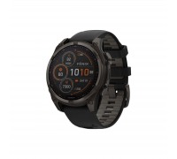 Смарт-годинник Garmin fenix 8 47mm,Saph Solar,CrbnGry Ti/Blk,Blk/PblGryBnd (010-02906-11)