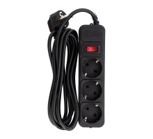 Мережевий фільтр живлення Patron EXT-PN-SP-1033, 3m Black (EXT-PN-SP-1033)