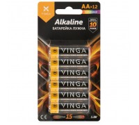 Батарейка AA LR6 Alkaline 12pcs Blister Vinga (VJABAA12)
