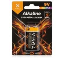 Батарейка 9V 6LR61 Alkaline Vinga (VJAB9V1)