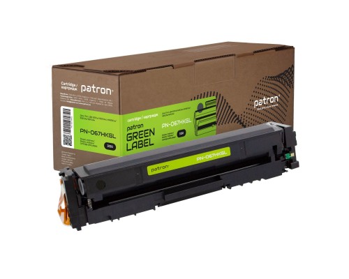 Картридж Patron Canon 067H Black Green Label (PN-067HKGL)