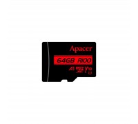 Карта пам'яті Apacer 64GB microSD class 10 UHS-I V10 A1 (AP64GMCSX10UB-RA)