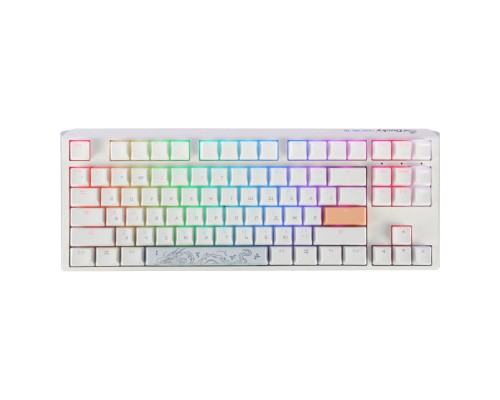Клавіатура Ducky One 3 TKL Cherry MX Brown RGB UA USB White (DKON2187ST-BUAPXPWWWSC1)