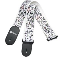 Ремінь для гітари DiMarzio Steve Vai Print Art Strap White (DD3142)