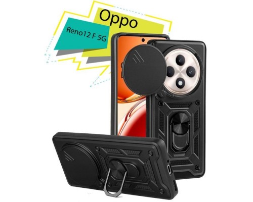 Чохол до мобільного телефона BeCover Military Oppo Reno12 F 5G Black (713079)