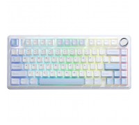 Клавіатура Aula F75 Gasket Greywood V3 switch Hot-Swap PBT Wireless/Bluetooth/USB Blue (6948391208633)
