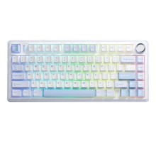 Клавіатура Aula F75 Gasket Greywood V3 switch Hot-Swap PBT Wireless/Bluetooth/USB Blue (6948391208633)
