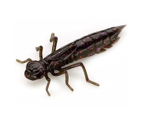 Силікон рибальський FishUP Dragonfly 1.2" 050 - Green Pumpkin Brown/Red&Purple (10шт/уп) (1864.04.84)