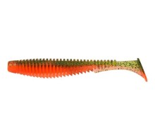 Силікон рибальський FishUP U-Shad 4" 205 - Watermelon/Flo Orange (8шт/уп) (1864.11.22)
