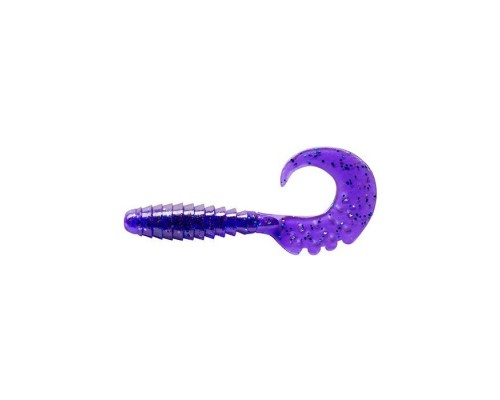 Силікон рибальський FishUP Fancy Grub 2" 060 - Dark Violet/Павлина&Silver (10шт/уп) (1864.03.21)