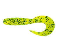 Силікон рибальський FishUP Mighty Grub 3.5" 026 - Flo Chartreuse/Green (7 шт/уп) (1864.04.20)