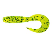 Силікон рибальський FishUP Mighty Grub 3.5" 026 - Flo Chartreuse/Green (7 шт/уп) (1864.04.20)