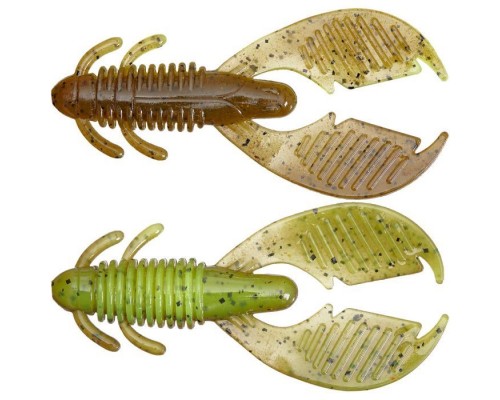 Силікон рибальський Reins AX Craw 3.5" B08 Green Pumpkin Chart Melon (6 шт/уп.) (1552.09.30)