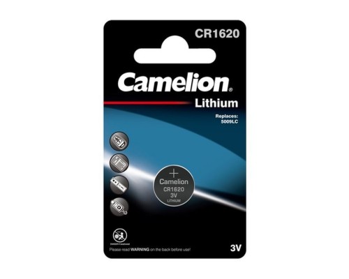 Батарейка CR 1620 Lithium * 1 Camelion (CR1620-BP1)