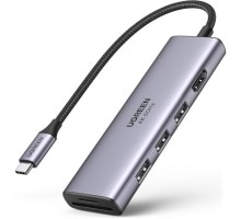Концентратор Ugreen USB3.1 Type-C to HDMI 4K60Hz/USB 3.0х2/SD/TF/PD 100W 5-in-1 CM511 (60383)